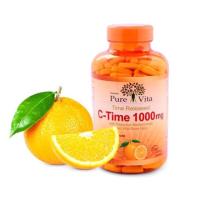 ราคา ของแท้ Pure Vita Vitamin C Time Release 1000mg เพียว ไวต้า วิตามินซี 1000 mg วิตามินซีสูตรดูดซึมให้ผลนาน 8-10ชั่วโมง (20253812344)