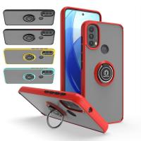 ราคา สําหรับ Motorola Moto E40 E30 E20 E22 E22i E32 E32s E13 E7 E7i Power โปร่งแสง Frosted ฝาครอบแหวนหมุนได้ขาตั้งกันกระแทก TPU กันชนกรณี (29865571198)