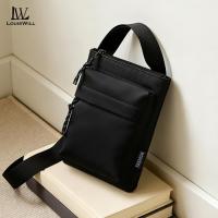 ราคา LouisWill กระเป๋าสะพายไหล่ผู้ชาย Unisex กันน้ํา Oxford ผ้าแนวตั้ง Mini Phone Bag Casual Sports Street Crossbody Bag (54658410600)