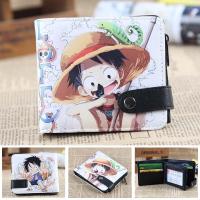 ราคา อะนิเมะ ONE PIECE Monkey D Luffy กระเป๋าสตางค์ใบสั้น Chopper Zoro กระเป๋าปุ่ม (57507932743)
