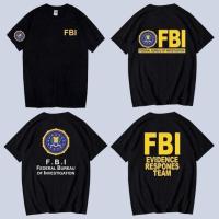 ราคา [100% Cotton] ผ้าฝ้ายแห่งชาติ FBI US FBI ตัวแทนฟิล์มรอบคอเสื้อยืดแขนสั้นผู้ชายและผู้หญิงเสื้อผ้า (44421790265)