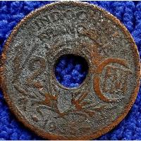 ราคา เหรียญ​อินโดจีน​ French​ Indo​china, 1/2 Centime, ใช้แล้ว, # 1969L (20433856923)
