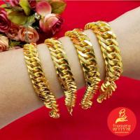 ราคา (รับประกัน 6 เดือน)สร้อยข้อมือลายเลสแบนเงา 7.5-7.9 นิ้ว น้ำหนัก1-5 บาท ชุบเศษทองเยาวราช พร้อมส่ง (25329965863)