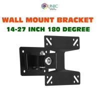 ราคา 14-27 นิ้ว 180 องศาหมุนเอียง LED LCD TV Monitor Wall Mount Bracket Monitor ผู้ถือ (26443008631)