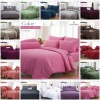 ราคา [17 สีให้เลือก] Fountain ชุดผ้าปูที่นอน 3.5/5/6 ฟุต (ไม่รวมผ้านวม) สีพื้น Color Collection (26754566553)