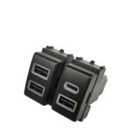 ราคา Quick Charge Car Charger TYPE-C PD QC3.0 USB Interface Socket Fast Car Charger Use For Nissan Qashq (52856193538)