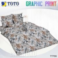 ราคา TOTO ชุดผ้าปูที่นอน 3.5ฟุต 5ฟุต 6ฟุต ลายกราฟฟิก Graphic TT795 สีเทา ลิขสิทธิ์แท้ #โตโต้ กราฟฟิก (27779100829)