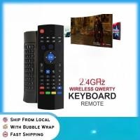 ราคา คีย์บอร์ดเมาส์ TV อัจฉริยะ Air Mouse MX3 | ใช้กับ PC/โน้ตบุ๊ค/Android TV/Projector/PS3 ใช้งานง่าย COD (45854407741)