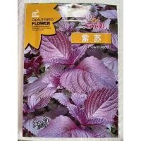ราคา ใบงาแดง เกาหลี ( ชิโสะ ) ( Red Shiso Korean Sesame Seed ) บรรจุ 200 เมล็ด (48406750943)