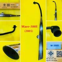 ราคา ท่อเดิม Wave-100S wave-z(2005) u-box คอดำ ปลายชุบ มอก. (19676316295)