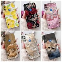 ราคา สําหรับ Motorola Moto E7 Power / Moto E7i Power / MotoE7 ใหม่ดอกไม้แมวภาพวาดซิลิโคนอ่อนนุ่ม TPU เคสโทรศัพท์ (40564488544)