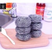 ราคา ฝอยขัดหม้อ ฝอยแสตนเลส ใยขัดกระทะ (1แพคมี6ชิ้น) พร้อมส่ง (16593451258)
