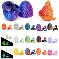 ราคา ALISONDZ ของเล่นงูพิมพ์ 3D, All-in-one Molding ไข่งู 3D พิมพ์ไข่งู, สีลูกกวาดสมจริงหมุนได้ยืดหยุ่นสัตว์จําลองตกแต่งบ้าน (45659492053)