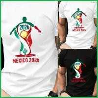 ราคา TRSBX❤️Men World Cup Print Support T-Shirt Sports Short Sleeve Loose For Versatile Tops (53109356011)