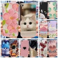 ราคา เคสโทรศัพท์ซิลิโคน TPU แบบนิ่ม พิมพ์ลายแมว และดอกไม้น่ารัก สําหรับ Huawei Y6 II CAM-L21 Y6ii Y6 2 (24669234238)