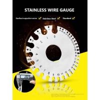 ราคา เกจวัดลาด เกจวัดเส้นผ่านศูนย์ลวด Stainless Wire Gauge มาตราฐานอเมริกา (12467670427)