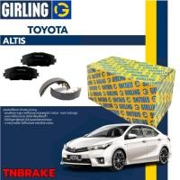 ราคา GIRLING ผ้าเบรคหน้า ผ้าเบรคหลัง Toyota altis อัลติส (1766137949)