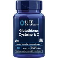 ราคา Life Extension Glutathione, Cysteine & C, วิตามินซี 500 มก., อาหารเสริมสารต้านอนุมูลอิสระอันทรงพลังเพื่อรองรับสุขภาพตับ, ปราศจากกลูเตน, Non-GMO, 100 แคปซูล (52709128384)
