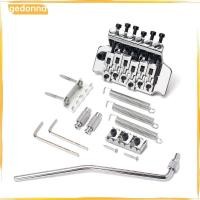 ราคา [gedonna] 6 String Double Tremolo Bridge Saddle Bridge Kit สําหรับกีตาร์ไฟฟ้า Chrome (56908515045)