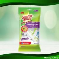ราคา ผ้าเช็ดพื้นชนิดเปียก สูตรฆ่าเชื้อแบคทีเรีย สก๊อตช์-ไบรต์ Wet Wipes Antibacterial Formula Scotch-Brite (16691677070)