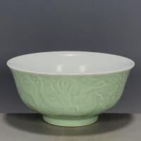 ราคา เครื่องลายคราม1962ถั่วเคลือบสีเขียวแกะสลักชามลายมังกรผลิตภัณฑ์เต็มรูปแบบคอลเลกชันสินค้าเก่าเครื่องลายครามเก่าของเบ็ดเตล็ดโบราณ 4.29 (52659673543)