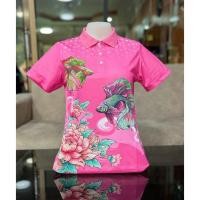 ราคา เสื้อโปโลพิมพ์ลาย “ลายดอกบัว” ผ้าไมโครเกรด PREMIUM พร้อมส่ง POLO SHIRT (27768544979)