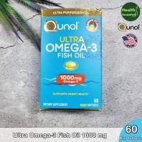 ราคา <Qunol> Ultra Omega-3 Fish Oil, Lemon flavor 1000 mg 60 Mini Softgels คิวนอล โอเมก้า 3 น้ำมันปลา รสมะนาว (25702008446)