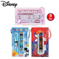 ราคา ชุดเครื่องเขียน 8 ชิ้น ลิขสิทธิ์แท้ Disney Sanrio ดินสอ ยางลบ ไม้บรรทัด กบเหลา ปลอกดินสอ รุ่น 8855 (27125708619)