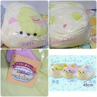 ราคา ❌️หมดค่ะ❌️[TOREBA][นำเข้าจากญี่ปุ่น] ตุ๊กตา หมอนอิง แมว Calico Goroneko Summit Cushion Plush Aoki 10th (18208674442)
