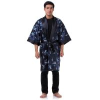 ราคา ชุดคลุมนอนคลุมอาบน้ำชายผ้าซาตินปักลายมังกร (478403778)