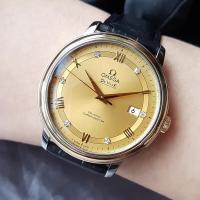 ราคา Omdega นาฬิกาผู้ชาย Disc Flying Gold นาฬิกากลไกอัตโนมัติ 424.23.40.20.58.001 (41330474065)