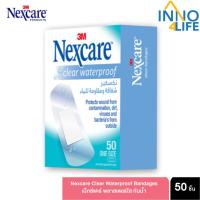 ราคา 3M Nexcare Clear Waterproof Bandages พลาสเตอร์ใส กันน้ำ 50 ชิ้น/box [inno] (25343019248)