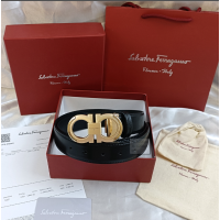 ราคา Salvatore Ferragamo พร้อมสต็อก Phadel Automatic Buckle Business เข็มขัดผู้ชายหนังแท้ (51959351621)