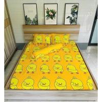 ราคา โพลี ฝ้าย ชุดเครื่องนอน 4 ชิ้น (รวมปลอกหมอน) - หลายลาย - ปลอกที่นอน 2–10ซม ลายเป็ดเหลือง (24496791081)