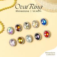 ราคา พลอยเปลือกหอย 1 GROSS | แหวนรูปไข่ Rhinestone 10x14 มม. Claw เกรด A กระจกป้องกันสนิมเจ้าสาวเลื่อม | ปุ่มพระราชวัง.id (49657954977)