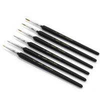 ราคา พู่กันหัวกลมชุด6ชิ้น เบอร์000,00,0,1,2,3 สำหรัยวาดภาพ เขียนภาพ สีน้ำ สีน้ำมัน เหมาะกับการเก็บรายละเอียดภาพ (23279612563)