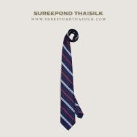 ราคา ❖ เนคไทลายทาง 3" Striped Tie (Thai Style) ❖ พร้อมกล่องผ้าไหม ｜Necktie Thaisilk (23664213559)