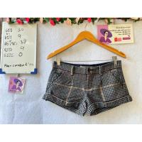 ราคา abercrombie&fitch กางเกงขาสั้นเอวต่ำลายสก็อต vintageshorts y2k (47606002250)