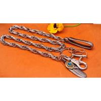 ราคา 14 "-30 "เงิน Handmad Motocycle Anti-lost พวงกุญแจ Lanyard Jean กระเป๋าสตางค์ Key ผู้ถือ Trigger Swivel Clasp (26544548296)