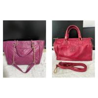 ราคา Tory Burch มือสอง ถือหรือสะพายไหล่ สีแดง สีชมพูม่วง แบรนด์เนมแท้มือสอง (13328763108)