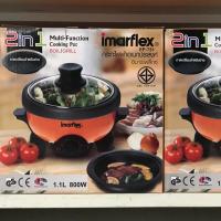 ราคา หม้อและกระทะไฟฟ้าเอนกประสงค์ Imarflex ผัด ทอด ปิ้ง ย่าง 2in1 รุ่น EP-751 (7939139434)