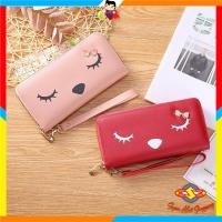 ราคา เอสเอ็มเอส กระเป๋าสตางค์ใบยาวของผู้หญิงตาริบบิ้นกระเป๋าสตางค์ยาวนําเข้าหนังซิปกระเป๋าสตางค์แฟชั่นเกาหลีนําเข้า (25685563652)
