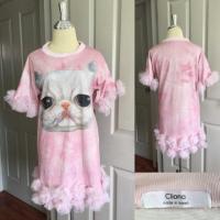 ราคา งานป้าย Cliona ฟรุ้งฟริ้ง ลายแมวสีชมพู น่ารักคุณหนูมากค่ะ (690923657)