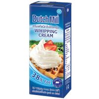 ราคา ดัชมิลล์ครีมแท้ชนิดวิปปิ้งครีมยูเอชที 200กรัม Dutch Mill UHT Whipping Cream 200g. [หมายเลขบาร์โค้ด 8853002314604 ] (50809731054)