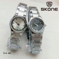 ราคา Skone แท้ >> กันน้ำ100% >> เครื่องญี่ปุ่น >> สายเหล็ก เงิน/รมดำ (300894)