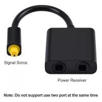 ราคา ใหม่ดิจิตอล SPDIF Optical Audio Splitter ADAPTER 2 WAY Toslink Splitter ออปติคัล SPDIF Splitter HUB 1 อินพุต 2 เอาต์พุต (9996700114)