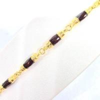 ราคา สร้อยข้อมือโกเมนแท่ง พลอย 12 มิล 8 เม็ด ตัวเรือนทองคำแท้ 90% สินค้ามีใบรับประกันจากทางร้าน (50209885988)