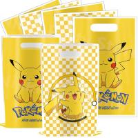 ราคา 10/50 ชิ้น Pokemon Birthday Party Favor ของขวัญกระเป๋า Pikachu สองด้าน Candy กระเป๋า Goodie กระเป๋า Baby Shower เหตุการณ์ตกแต่ง (46709370733)