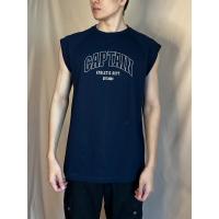 ราคา เสื้อออกกำลังกายผู้ชาย เสื้อแขนกุดผู้ชาย สกรีน captain ใส่ออกกำลังกาย (24157069687)