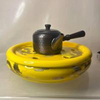ราคา ที่วางกาน้ำชา ทองคำแท้ 24K แต่งลายมังกร–หงส์ – Auratic Gong Fu Tea Base งานแท้จาก Auratic (国瓷永丰源) แบรนด์พรีเมียมของจีน (47651467851)
